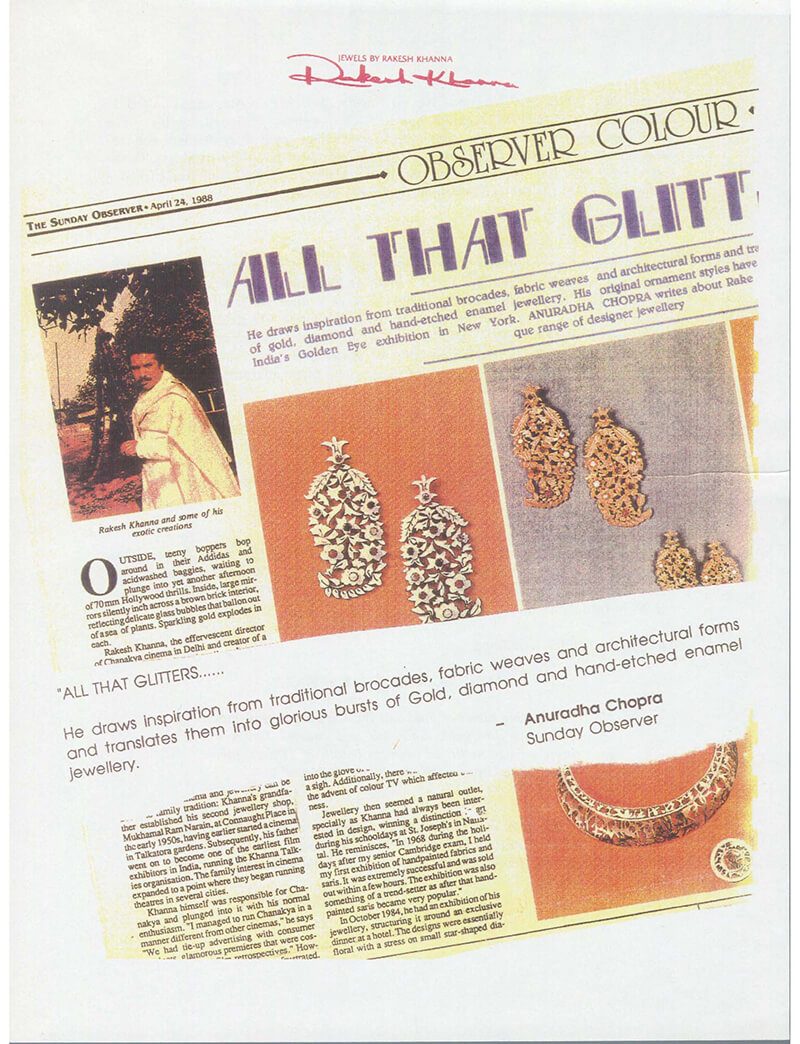 Sunday Observer, All That Glitters