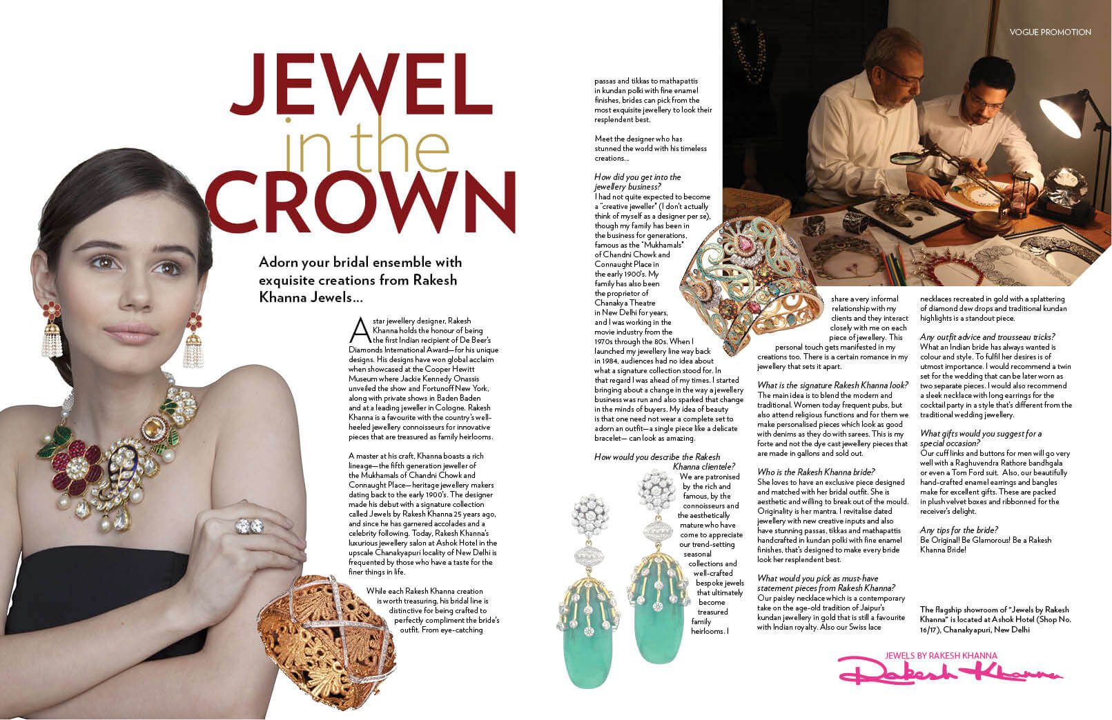 Vogue Promotion, Jewel in the Crown